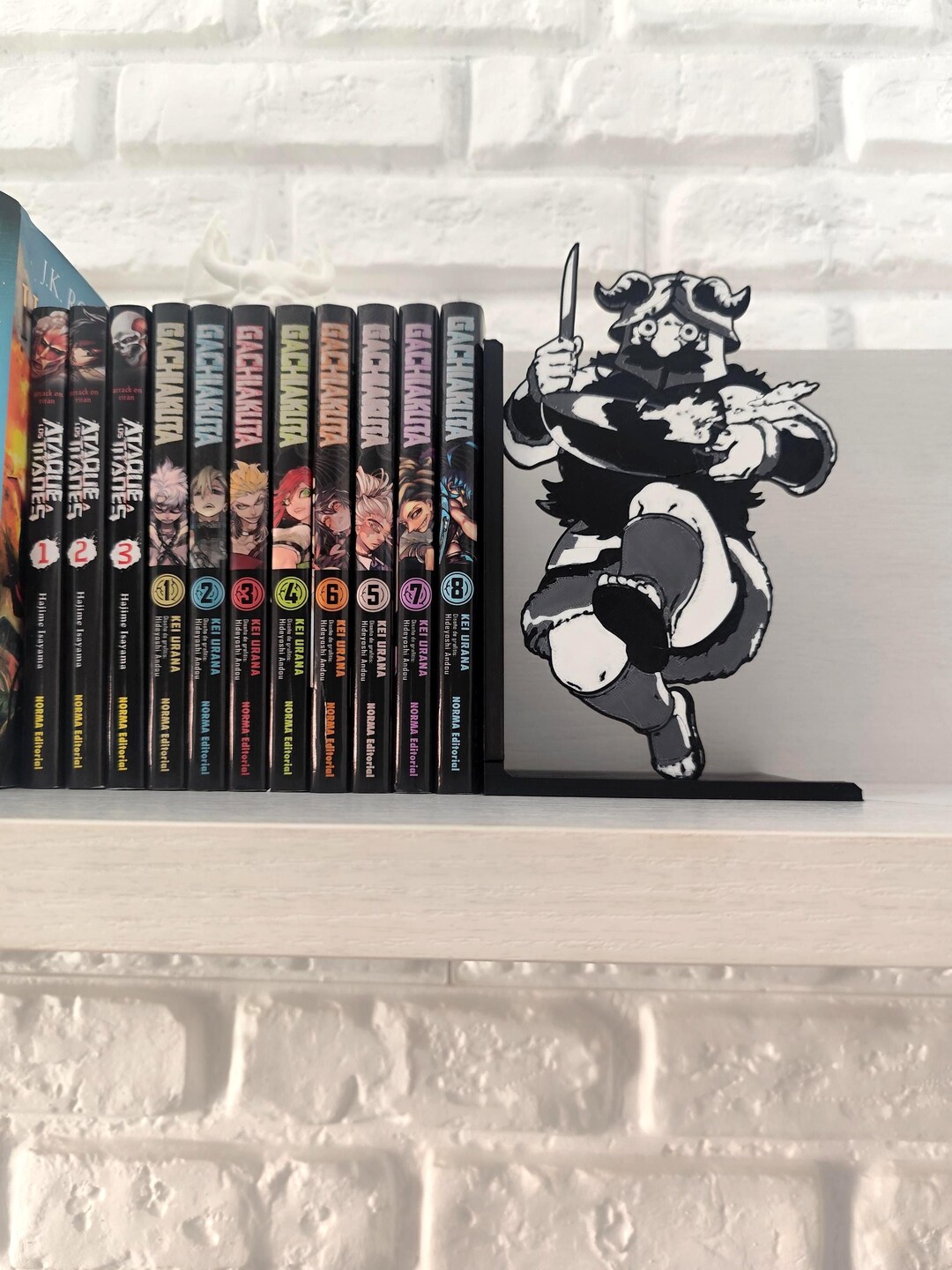 Magic Book Stand Fantastic Adventures Anime Bookends – Anime Bookshelf Decor | Manga and ...