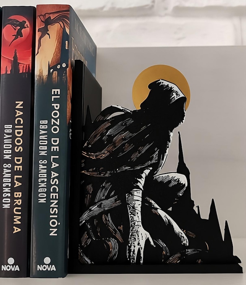Sujetalibros Mistborn – Inspirado en Nacidos de la Bruma de Brandon Sanderson, Allomancia, Cosmere, Fantasía Épica | Regalo Mistborn fan art