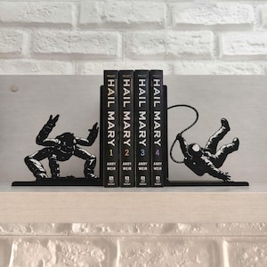 Fermalibri Project Hail Mary Ryland Grace e Rocky, decorazione di fantascienza, regalo per gli amanti dei libri di fantascienza