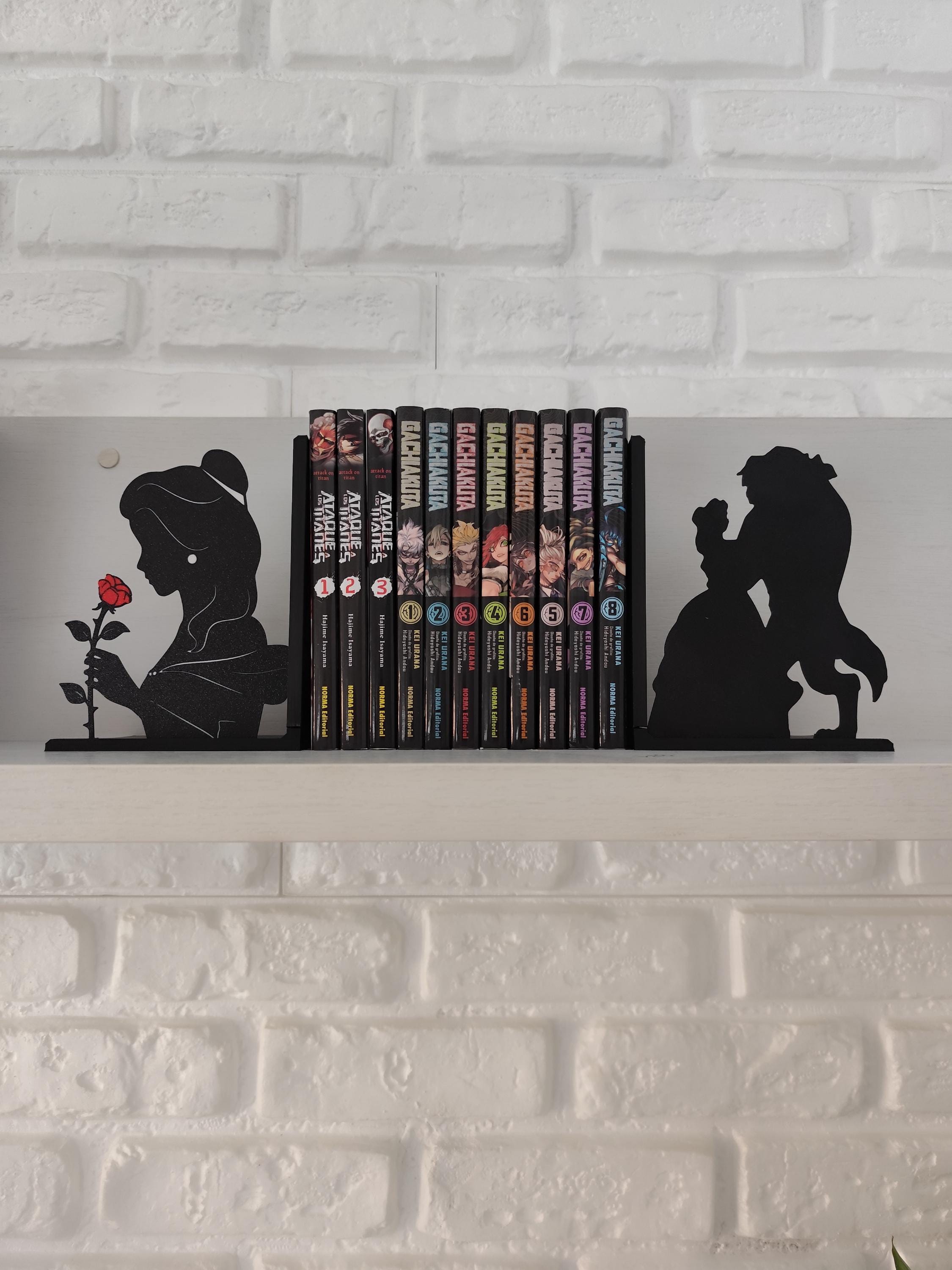 Beauty and the Beast Bookends | Classic Fairy Tale Bookshelf Decoration ...