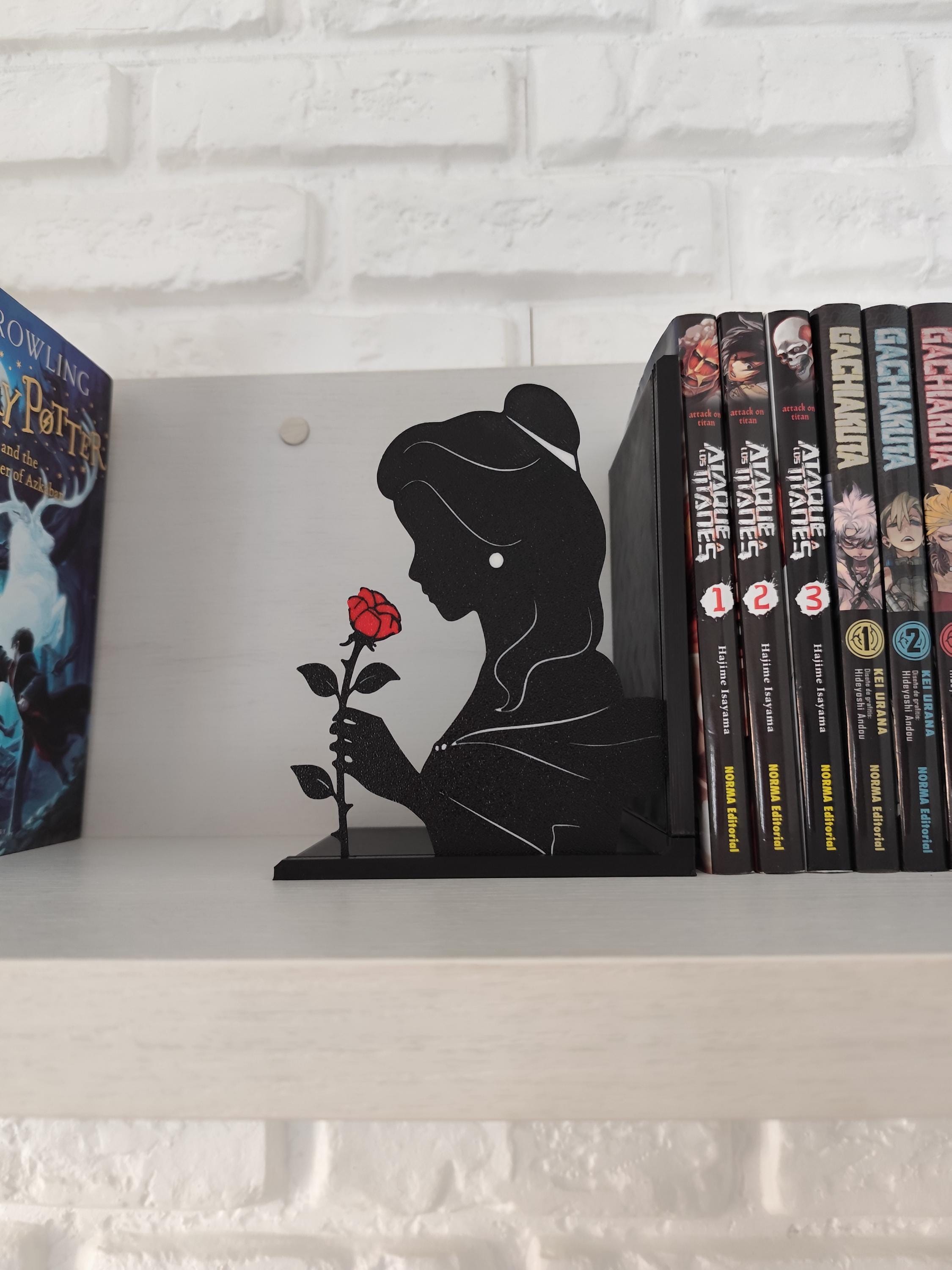 Beauty and the Beast Bookends | Classic Fairy Tale Bookshelf Decoration ...