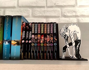 Serre-livres Dandadan – Décoration Anime Momo Okarun | Cadeau pour fan de manga et d&#39;anime | Accessoire d&#39;étagère Otaku | Porte-livre inspiré de DanDaDan