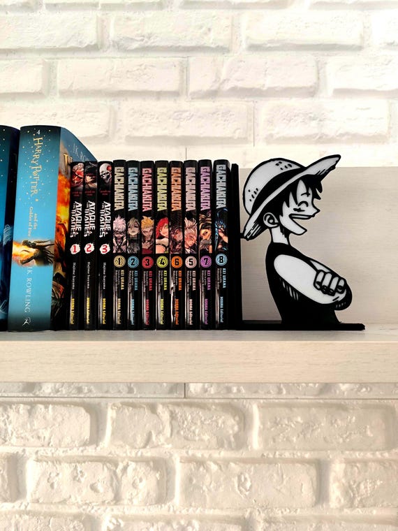 Sujetalibros anime de pirata | Decoración de pirata | Regalo de serie anime | Regalo de anime y manga | Decoración anime | Regalos frikis