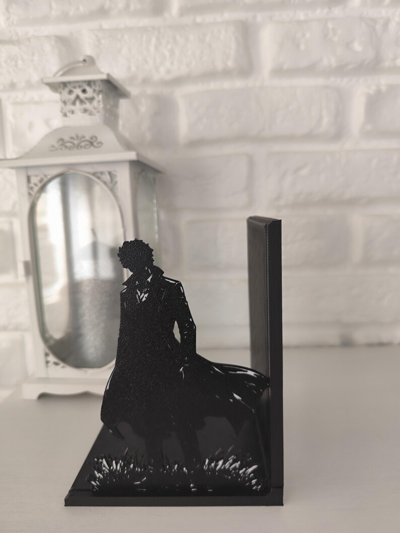 Sujetalibros Wuthering Heights – Heathcliff y Catherine – Gothic Romance Bookshelf Decor – amantes de la literatura – decoración romántica