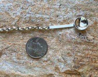 sterling silver, salt, spoon, spice, housewarming, gift, wedding, engagement