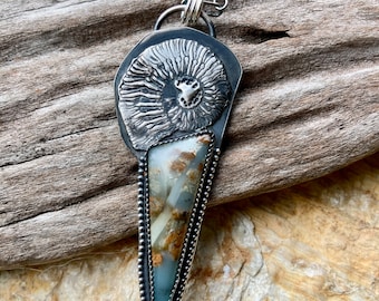 BC, ocean, picture, stone, sterling silver, nautilus, shell, mermaid, gemstone