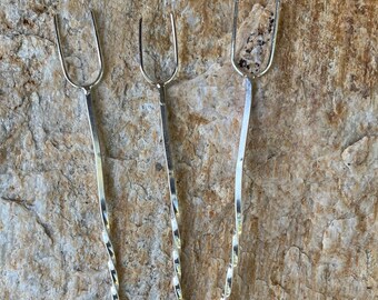 sterling silver, cocktail, fork, appetizer, housewarming, gift, wedding, engagement