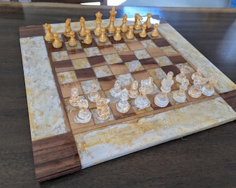 Custom Resin Chess Boards - by Maggie