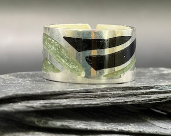 Handmade Silver Ring, Cloisonne Enamel Georgian Minankari Jewelry, Gift For Her