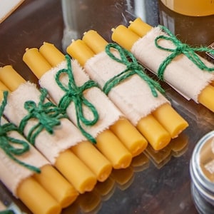 beeswax candles - taper candles - Shabbat candles - holiday candles