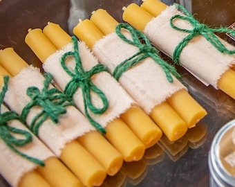 beeswax candles - taper candles - Shabbat candles - holiday candles