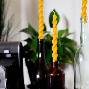 beeswax taper candles image 1