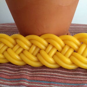 Beeswax Havdalah candle - braided candle - Jewish ritual candle - Jewish wedding gift