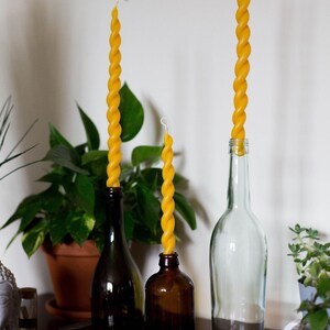 beeswax taper candles image 4