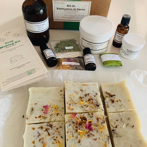 Soap Making Kit, Cold Process Olive Oil Castile DIY Handmade Learn to Make  Your Own Natural Soap at Home, Gift Set 