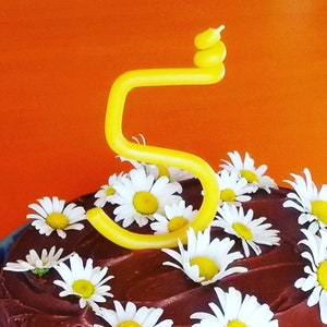 beeswax birthday candles - number candles - birthday cake topper -anniversary cake candles