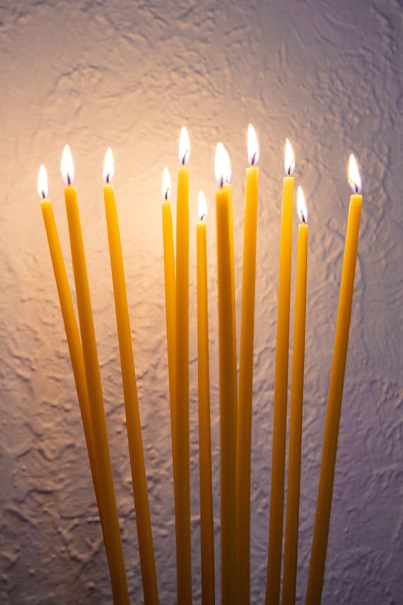 ヴィンテージDANSK キャンドルホルダー　100％蜜蝋キャンドル3本付き ヴィンテージDANSK キャンドルホルダー 100％蜜蝋キャンドル3本付き