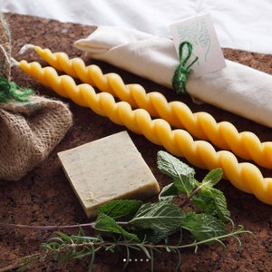 beeswax taper candles image 3