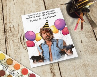 Chuck Norris Custom mtg Vintage Style Proxy Card