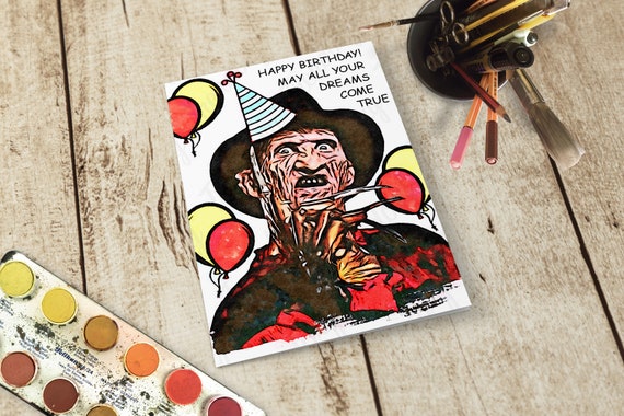 Freddy Krueger Joyeux Anniversaire Que Tous Vos Reves Etsy Freddy Krueger Joyeux Anniversaire Que Tous Vos Reves Etsy