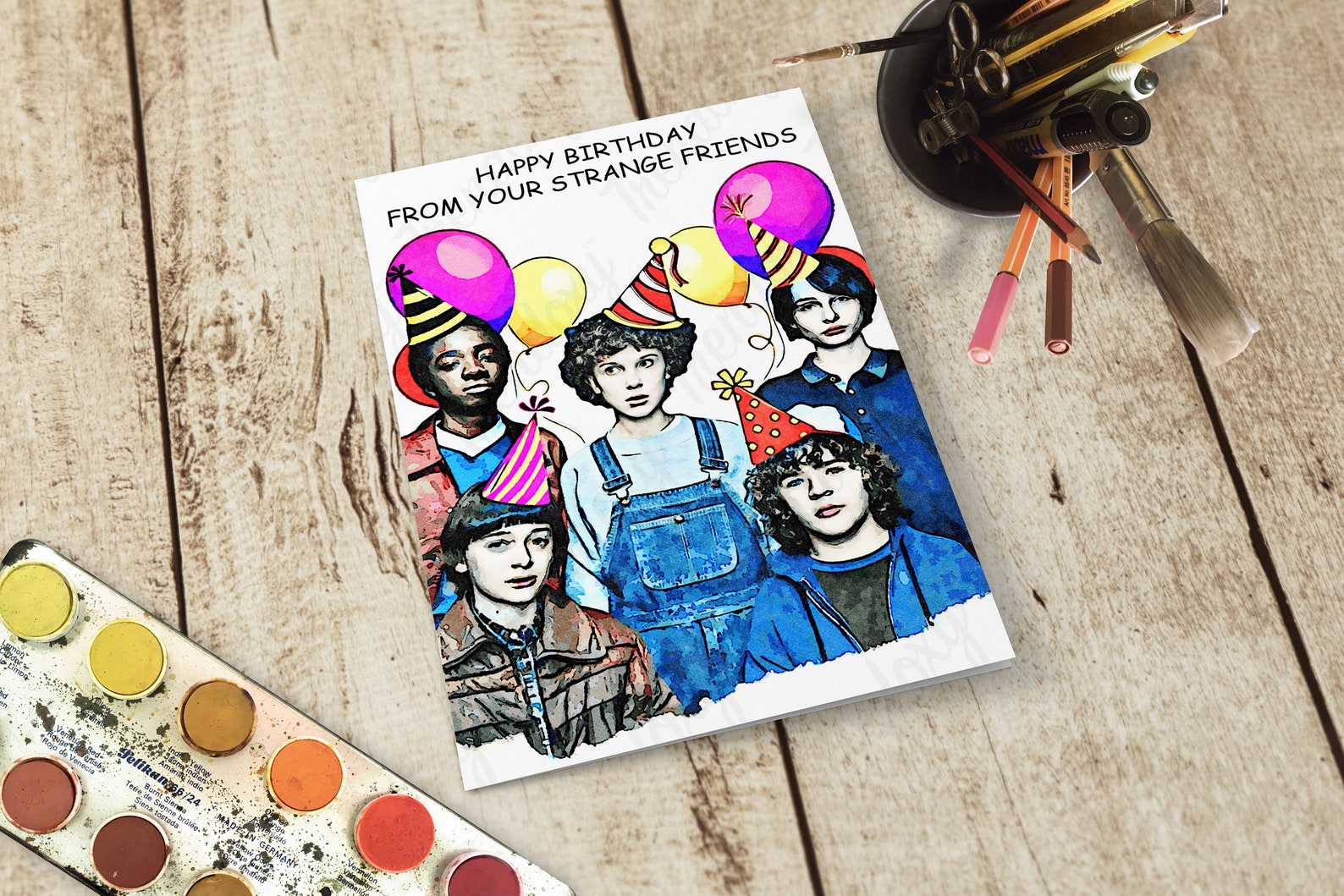 Stranger Things Happy Birthday From Your Strange Friends | Etsy