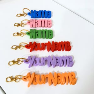 Personalized Custom Keyring Name -  Custom Name Keyring, Keyring, Bag tags, Custom Gifts, Valentines Day Gift