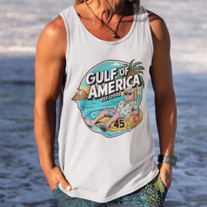 Trump Tank Top, Golf von Amerika Tank Top Unisex, lustiges Shirt, Vaterländischer Sommer Shirt, lustige MAGA Sommerkleidung, Donald Trump, Trump Geschenke