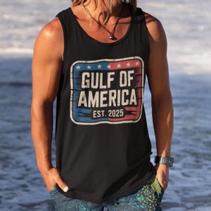 Golf von Amerika Tank Top, 4. Juli Shirt, Vintage patriotisches Shirt, Unisex Tank Top, Est. 2025 Retro amerikanisches T-Shirt, 4. Juli Muskel-T-Shirt