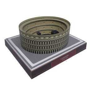 Colosseum, Italy, Rome, Building, DIY paper model sculpture, papercraft, paper craft template kit, printable papercraft, paper model, pdf