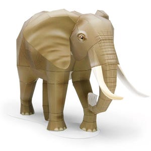 Elephant Papercraft, Paper Model, papercraft, papercraft template kit, Animal