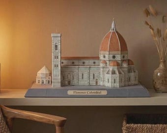 Florence Cathedral Paper Model Kit: Papercraft, printable papercraft, pdf, paper model