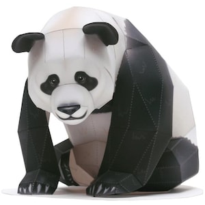 Panda Papercraft, Paper Model, papercraft, papercraft template kit, Animal, printable papercraft, paper model