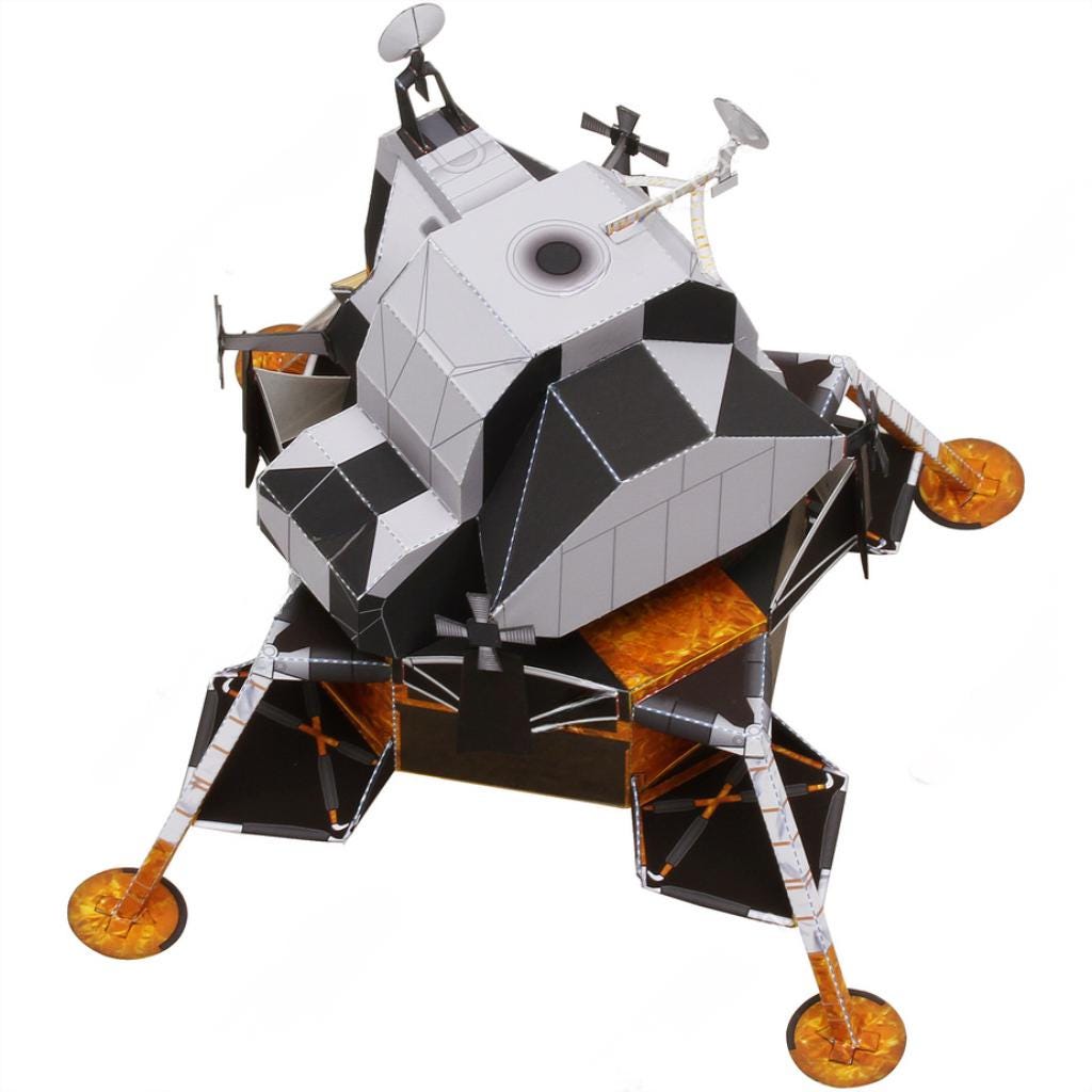 Apollo Lunar Module, Space, Astronomy, DIY Paper Model Sculpture ...