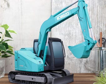 Excavator papercraft, construction equipment, template, printable papercraft, paper model, vehicle, pdf