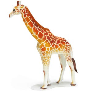 Giraffe Papercraft, Paper Model, papercraft, papercraft template kit, Animal