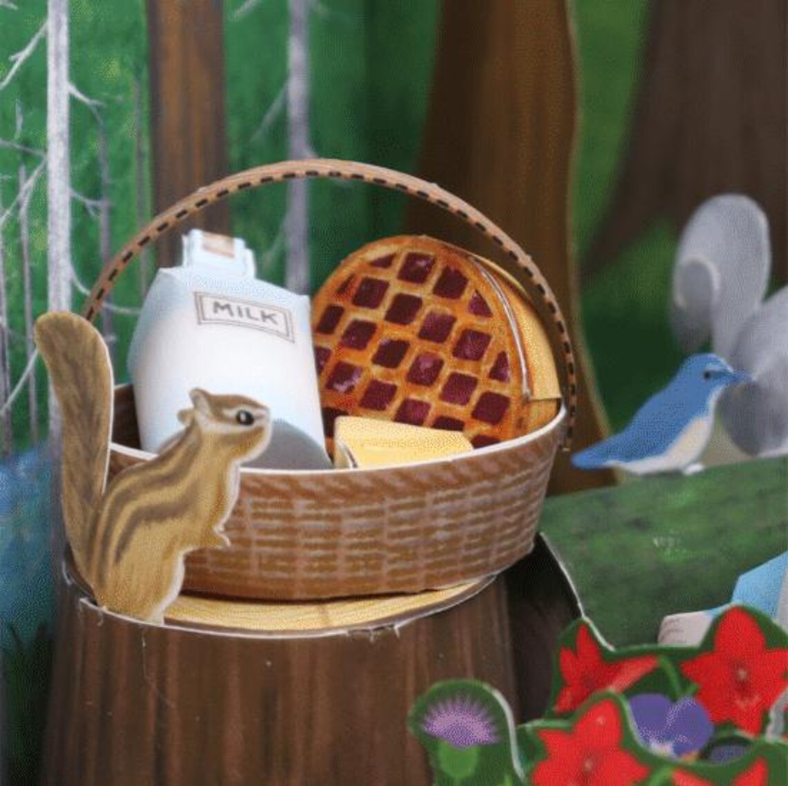 Little Red Riding Hood House Papercraft for Kid Template Kit Miniature ...