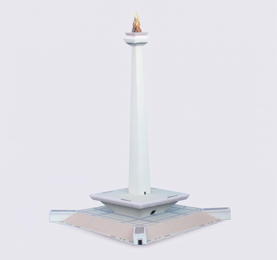 Merdeka Papercraft Monas, National Monument, Merdeka Square, Jakarta, Indonesia, Building ...