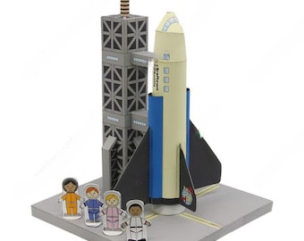 DIY Papercraft Space Shuttle: Printable Model Kit (PDF Download)