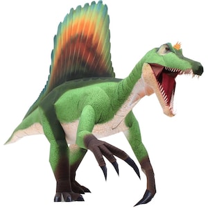 Spinosaurus Papercraft, Dinosaur, Paper model sculpture, papercraft, paper craft template kit