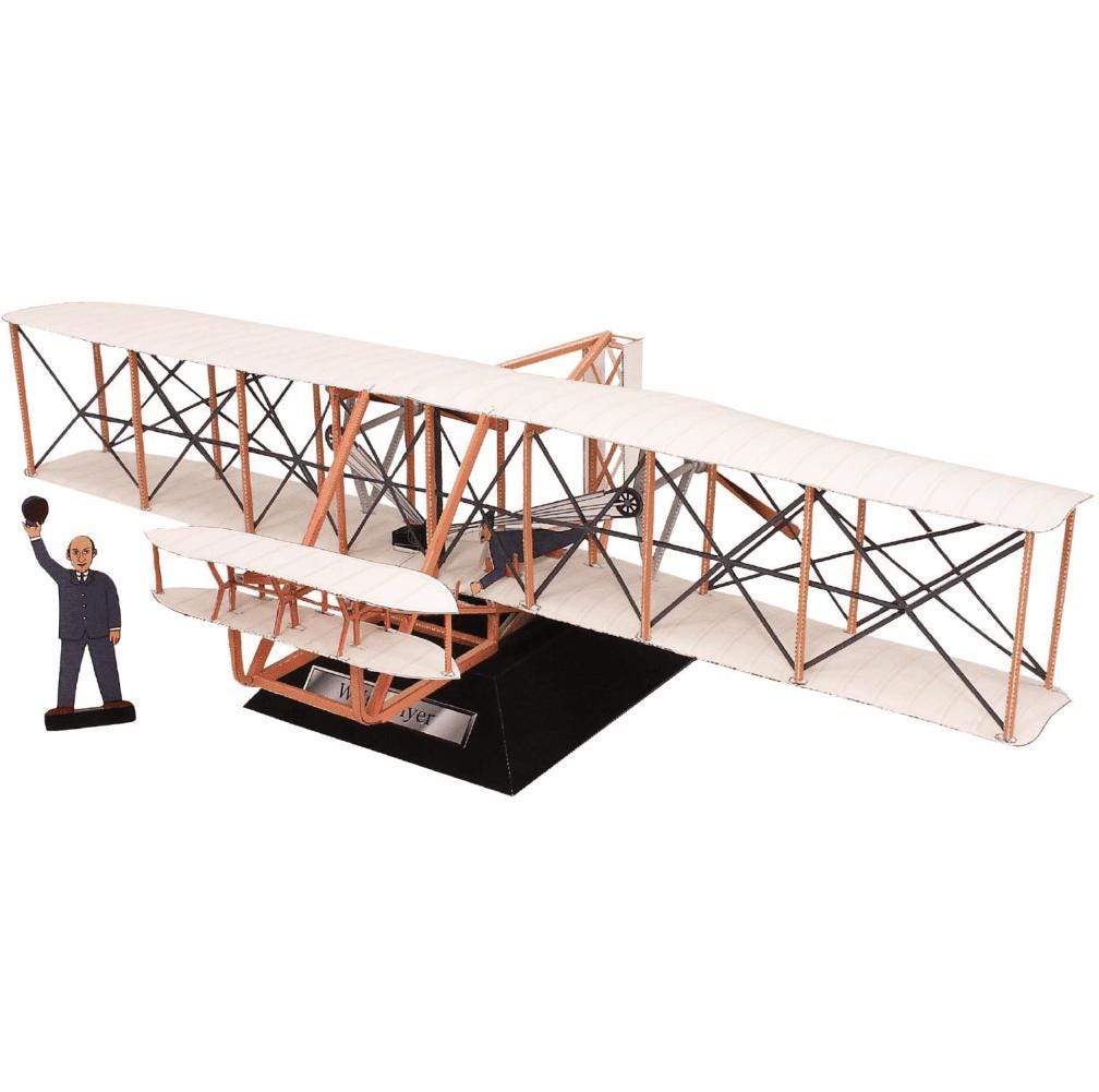 37 Easy Airplane Crafts for Kids: Perfect for All Ages 33 Wright Flyer, Airplane, Aircraft, DIY paper model, papercraft, paper…