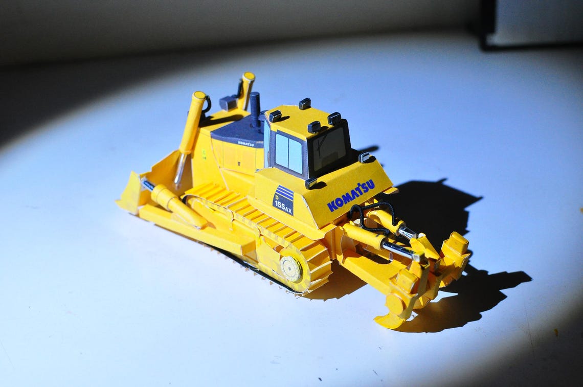 Bulldozer Papercraft, Crawler Dozers, Tractor, Construction Equipment ...