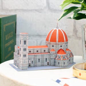 Catedral de Florença, Itália, versão mini, Construção, modelo de papel DIY, artesanato em papel, kit de modelo de artesanato em papel