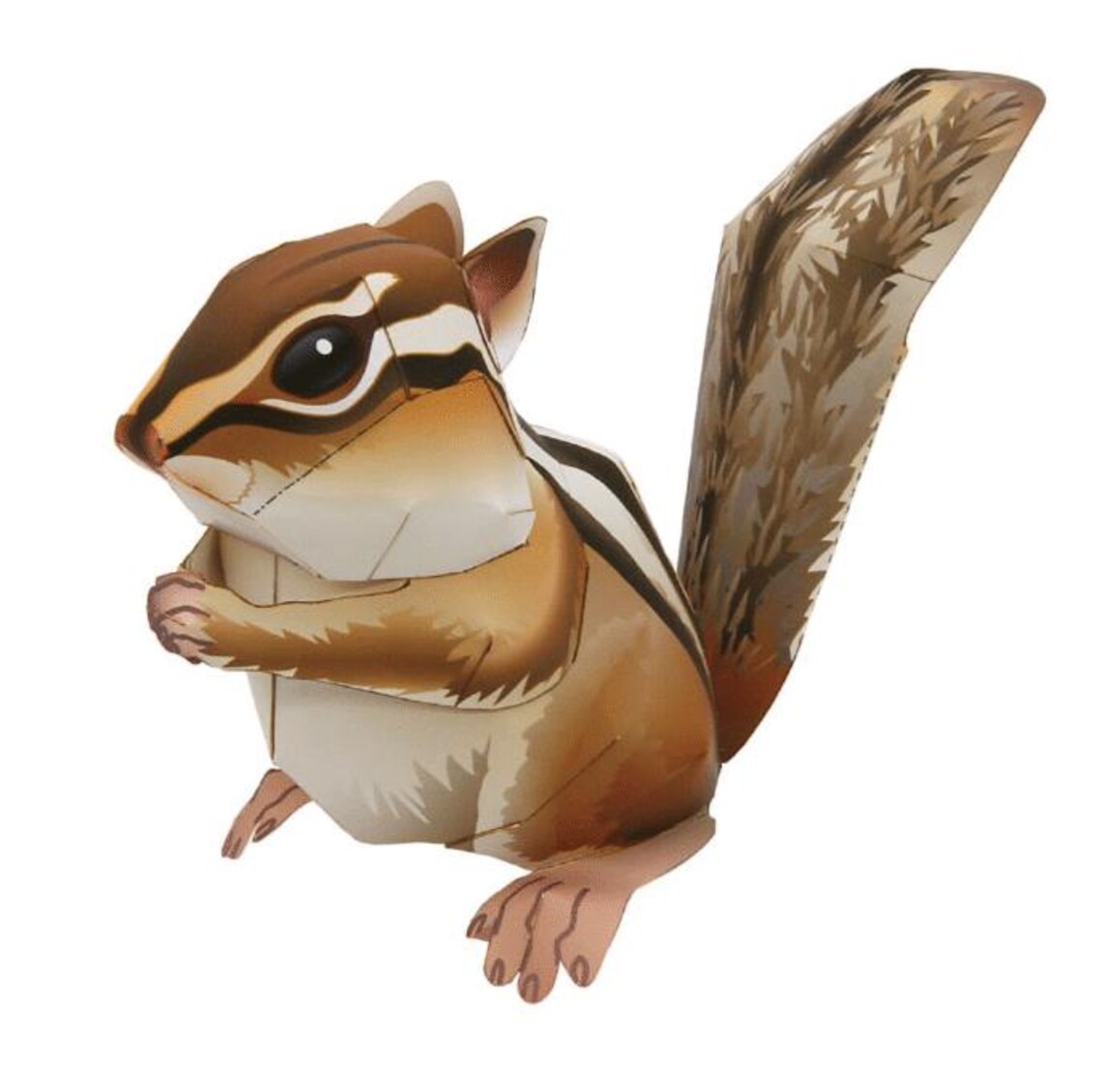 Chipmunk Papercraft, Paper Model, Papercraft Template Kit, Animal, Pdf ...