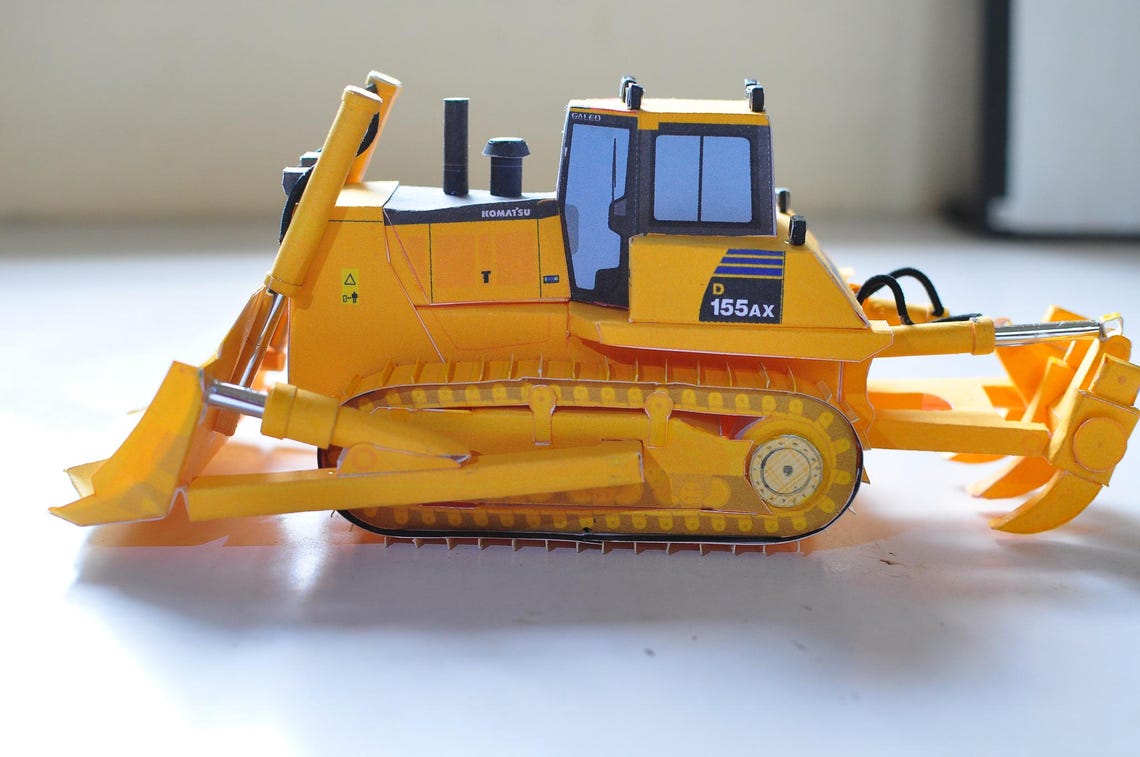 Bulldozer Papercraft, Crawler Dozers, Tractor, Construction Equipment ...