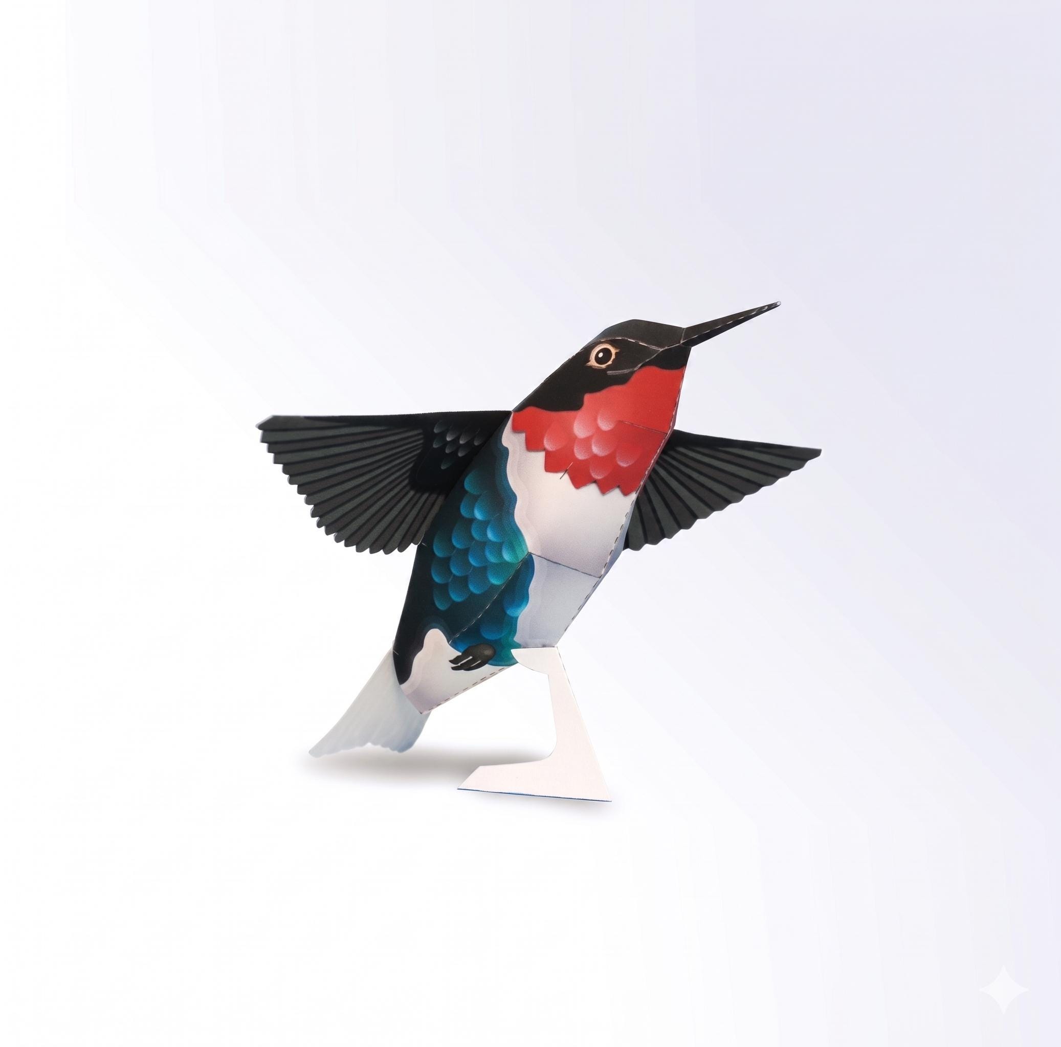 Hummingbird Papercraft, Bird, Paper Model, Papercraft Template Kit ...