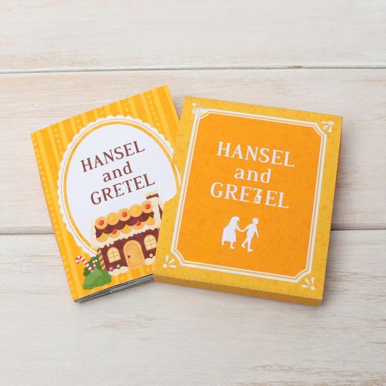 Hansel and Gretel Miniature Book Papercraft Template, Pdf, Paper Model ...