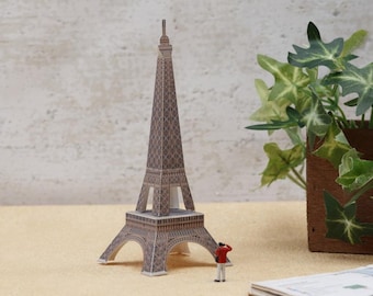 Eiffel Tower, Paris, France, mini version, Building, DIY paper model, papercraft, printable papercraft, pdf