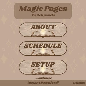 Magic Pages | Twitch Panel Set