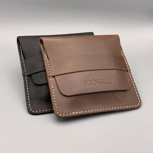 Monedero RYNALS Monedero de cuero Monedero para hombre Monedero de cuero Monedero Regalo para él Accesorios de cuero para él