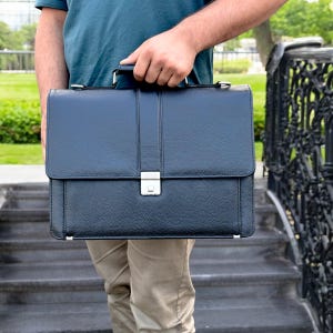 Maletín de cuero, maletín de cuero negro, maletín de cuero para hombre, bolso para portátil, bolso de cuero, regalo para él, bolso de hombro, maletín para hombre